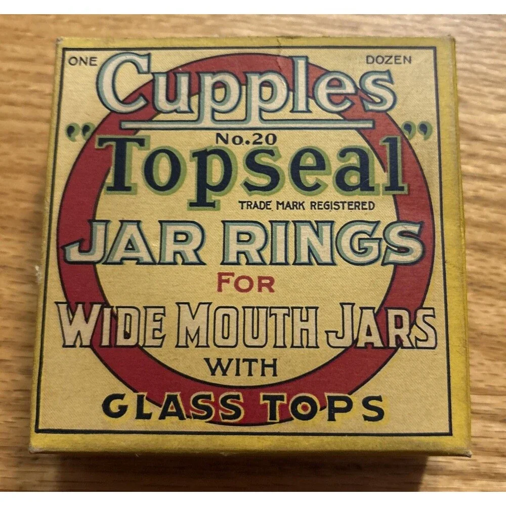 Vintage Boxes of Canning items Cupples Top Seal & BerNARdin Lids